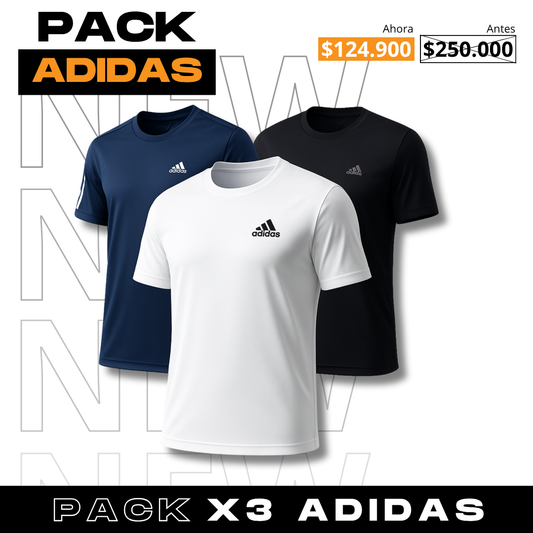 PACK X3 ADIDAS
