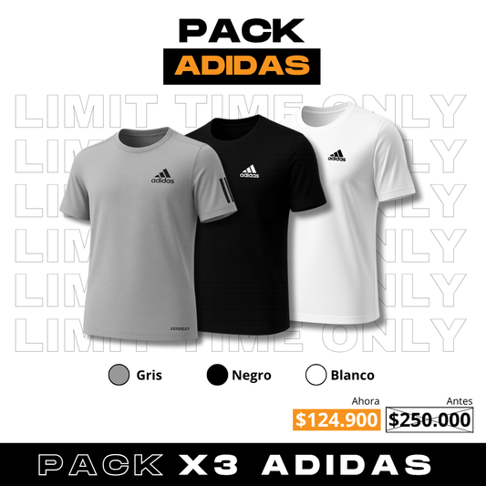 PACK X3 ADIDAS